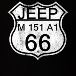 Highway Route Sign 1966 M 151 A1 Distressed T Shirt