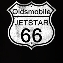 Highway Route Sign 1966 Oldsmobile Jetstar Distressed T Shirt