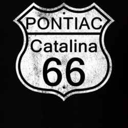 Highway Route Sign 1966 Pontiac Catalina Distressed T Shirt