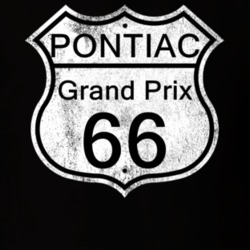 Highway Route Sign 1966 Pontiac Grand Prix Distressed T Shirt