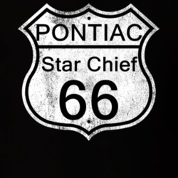 Highway Route Sign 1966 Pontiac Star Chief Distressed T Shirt