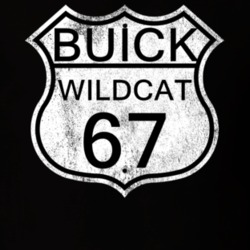 Highway Route Sign 1967 BUICK WILDCAT Distressed T Shirt
