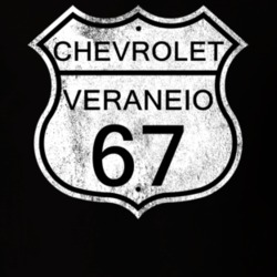 Highway Route Sign 1967 Chevy Veraneio Distressed T Shirt