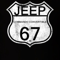Highway Route Sign 1967 Commando Convertible Distressed T Shirt