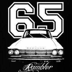 1965 AMC Rambler Grill Year Model Name Dark Shirt