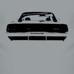 1970 Dodge Charger Rear View Faded Look Light T Shirt