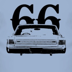 1966 Plymouth Belvedere Rear View With Year Faded Look Light T Shirt