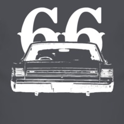1966 Plymouth Belvedere Rear View With Year Faded Look Dark T Shirt
