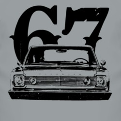 1967 Plymouth Belvedere Grill View With Year Faded Look Light T Shirt