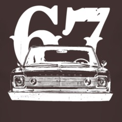 1967 Plymouth Belvedere Grill View With Year Faded Look Dark T Shirt