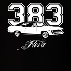 1968 Chevy Nova Side 383 Engine Size Model Name Dark Shirt