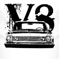 1966 Plymouth Belvedere Grill View V8 Faded Look Light T Shirt