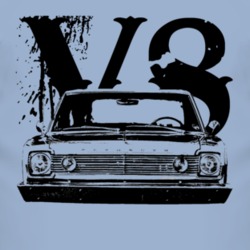 1967 Plymouth Belvedere Grill View V8 Faded Look Light T Shirt