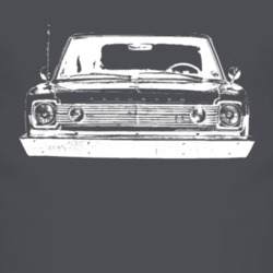 1966 Plymouth Belvedere Grill View Faded Look Dark T Shirt