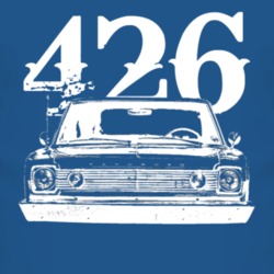 1966 Plymouth Belvedere Grill View With Engine Size Faded Look Dark T 