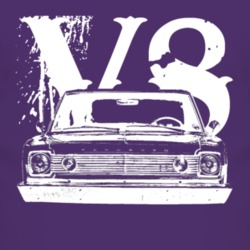 1966 Plymouth Belvedere Grill View V8 Faded Look Dark T Shirt