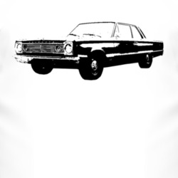 1966 Plymouth Belvedere Side View Faded Look Light T Shirt