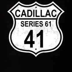 Highway Route Sign 1941 Cadillac Series 61 Distressed T Shirt
