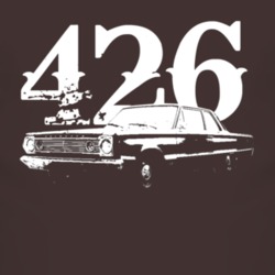 1966 Plymouth Belvedere Side View With Engine Size Faded Look Dark T S