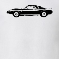 1972 AMC Javelin Side View Faded Look Light T Shirt