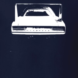 1970 Plymouth Superbird Rear View Faded Look Dark T Shirt