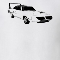 1970 Plymouth Superbird Side View Faded Look Light T Shirt