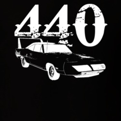 1970 Plymouth Superbird Side View With Engine Size Faded Look Dark T S
