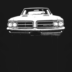 1964 Pontiac Le Mans Tempest Grill View Faded Look Dark T Shirt