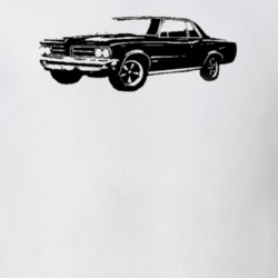 1964 Pontiac Le Mans Tempest Side View Faded Look Light T Shirt