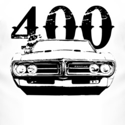 1967 Pontiac Firebird Grill View With Engine Size Faded Look Light T S