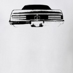 1967 Pontiac Firebird Rear View Faded Look Light T Shirt