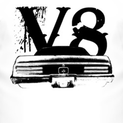 1967 Pontiac Firebird Rear View V8 Faded Look Light T Shirt