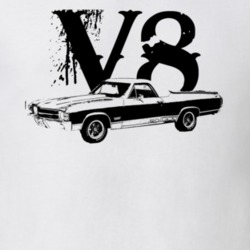 1971 GMC Sprint Side View V8 Faded Look Light T Shirt