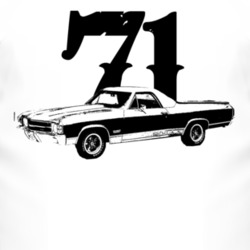 1971 GMC Sprint Side View With Year Faded Look Light T Shirt