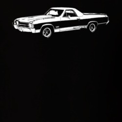 1971 GMC Sprint Side View Faded Look Dark T Shirt