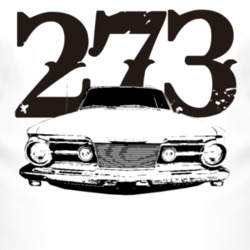 1964 Plymouth Barracuda Grill View With Engine Size Faded Look Light T