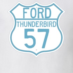 1957 Thunderbird Highway Route Sign T Shirt