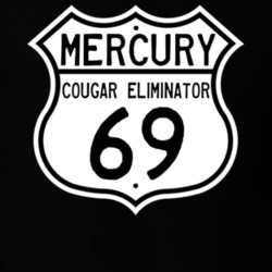 1969 Mercury Cougar Eliminator Highway Route Sign T Shirt
