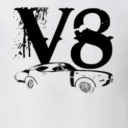 1968 Oldsmobile 442 Side View V8 Faded Look Light T Shirt