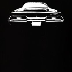 1967 Chevrolet Impala Rear Dark Color Shirt