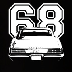 1968 Pontiac Firebird Rear View Year Dark Shirt