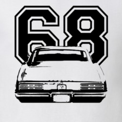 1968 Pontiac Firebird Rear View Year Light Shirt