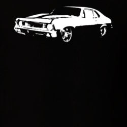 1970 Chevy Nova Side View Dark Shirt