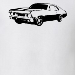 1970 Chevy Nova Side View Light Shirt