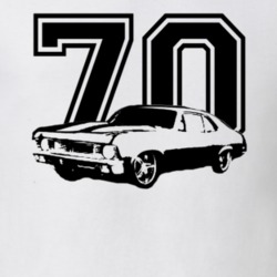 1970  Chevy Nova Side View Year Light Color Shirt