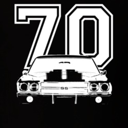 1970 CHEVROLET EL CAMINO SS Grill Year Dark Shirt