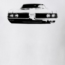 1969 Oldsmobile 442 Grill View Faded Look Light T Shirt