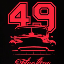 1949 Fleetline Delux Grill Year Model Custom Red Graphic T Shirt