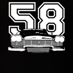 1958 Plymouth Fury Grill Year Dark Shirt