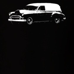 1950 Chevrolet Sedan Delivery Side View Dark Color Shirt